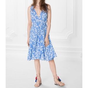 & Other Stories Pineapple Print V-Neck Dress